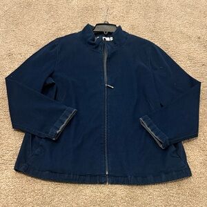 Dana Buchman Deep Blue Jean Jacket